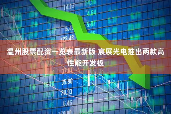 温州股票配资一览表最新版 宸展光电推出两款高性能开发板